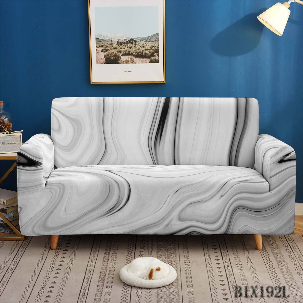 Art Texture Stretch-Sofabezug, rutschfest – Bild 6 | LuxeStyle