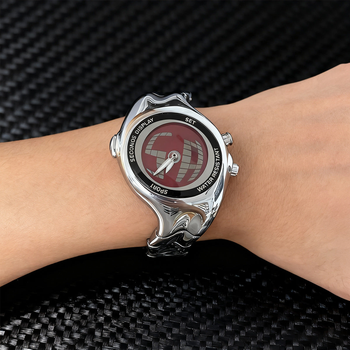 Vintage Asymmetrische Quarz-Uhr mit Dual-Display – Bild 9 | LuxeStyle