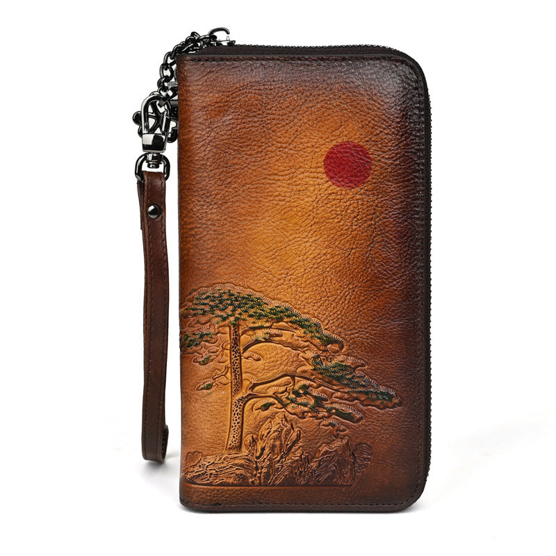 Leder Geldbörse Long Rising Sun – Bild 3 | LuxeStyle