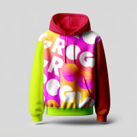 Lässiger Hoodie mit überschnittenen Ärmeln