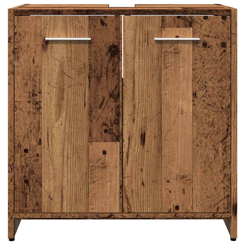 Waschtischunterschrank im Holz-Look