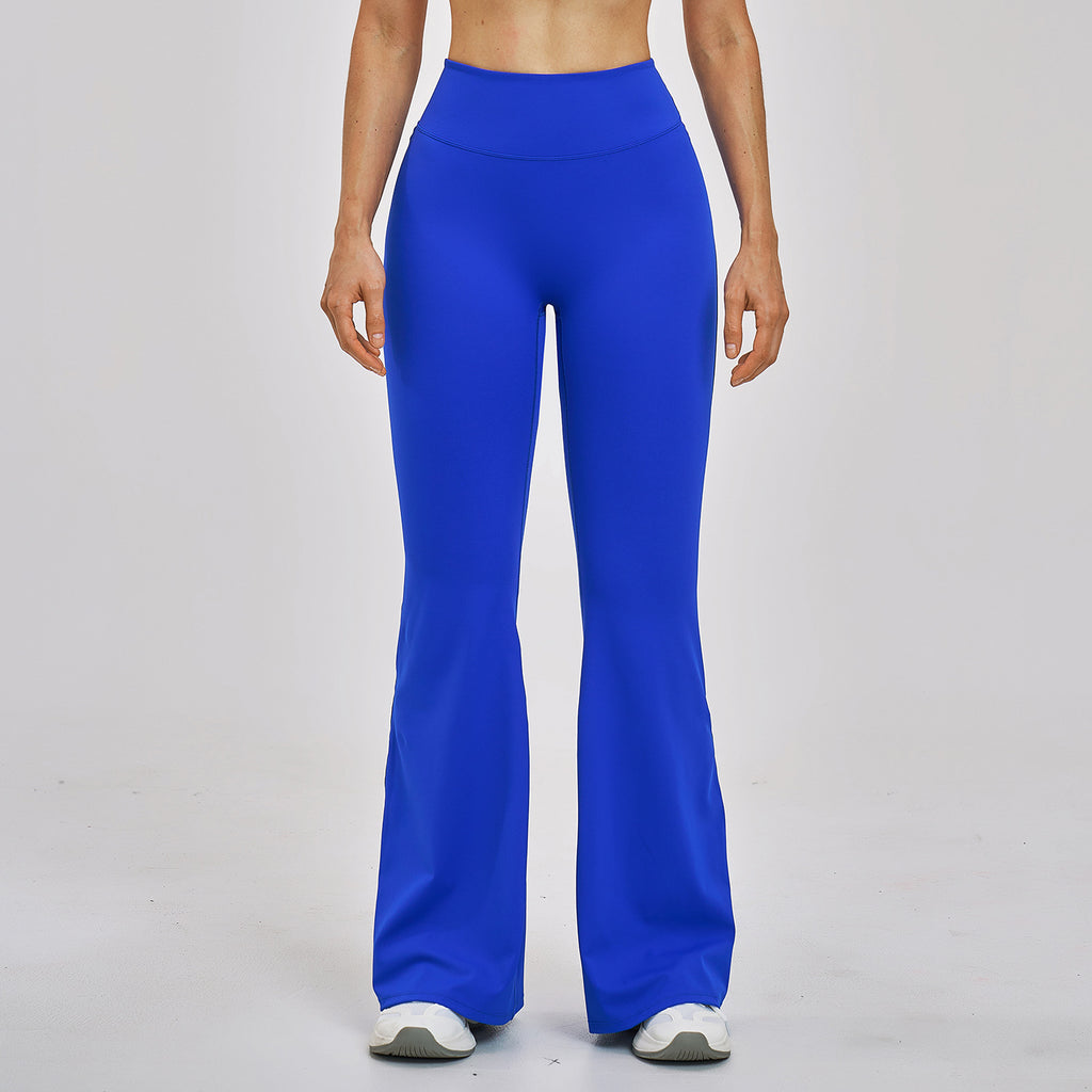 High-Waist Fitnesshose mit leicht ausgestelltem Bein