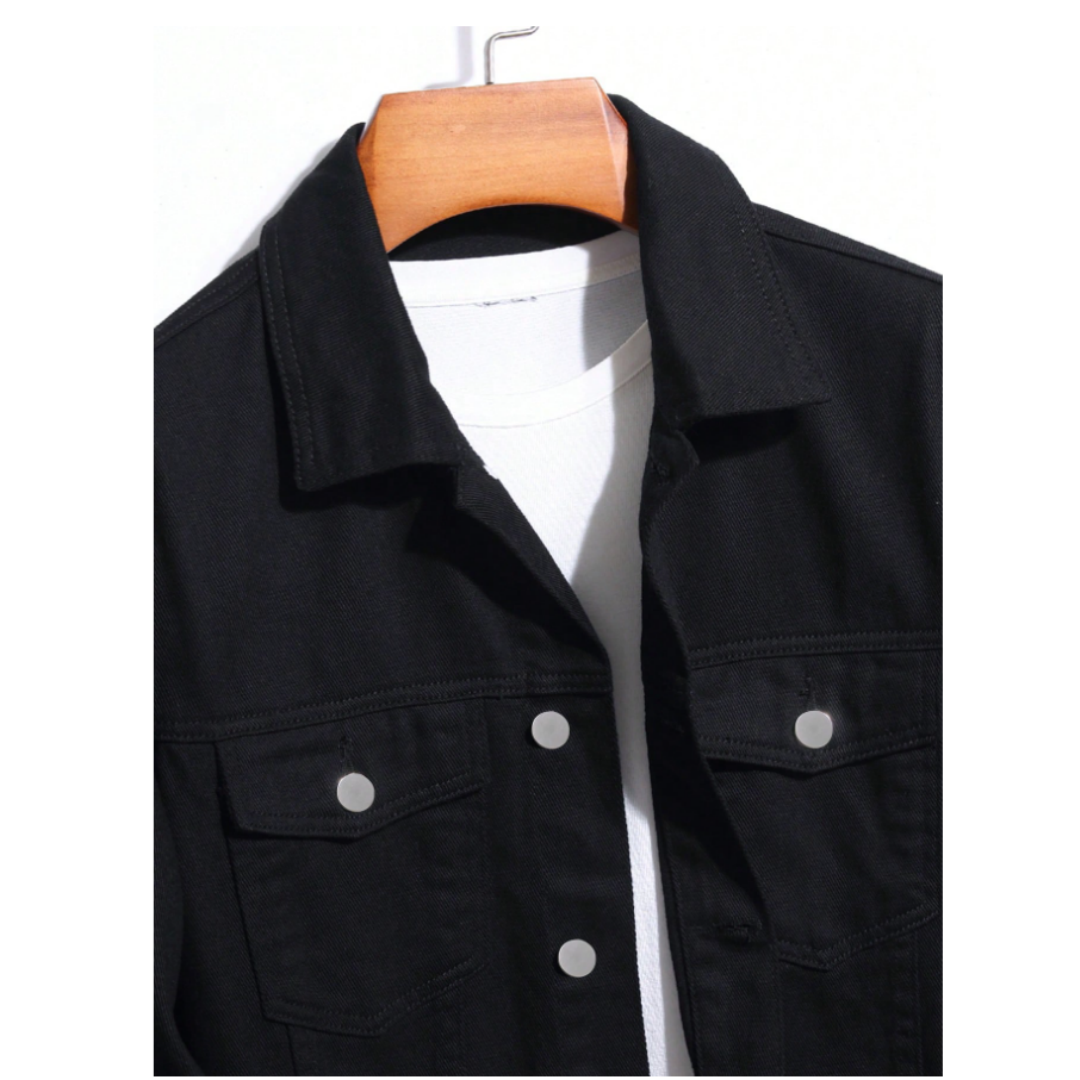 Lockere Jeansjacke im Korea-Stil für Herren – Y045S