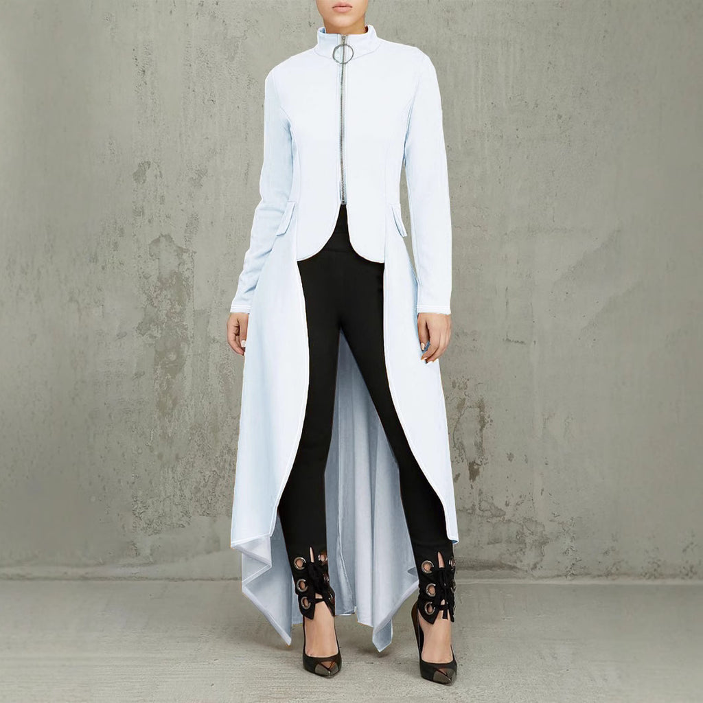 Langärmliges Slim-Fit-Kleid mit Taschen – Bild 7 | LuxeStyle