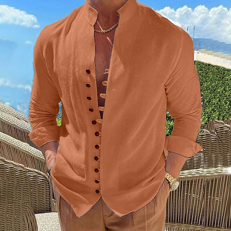 Herren Langarmshirt im Retro-Look