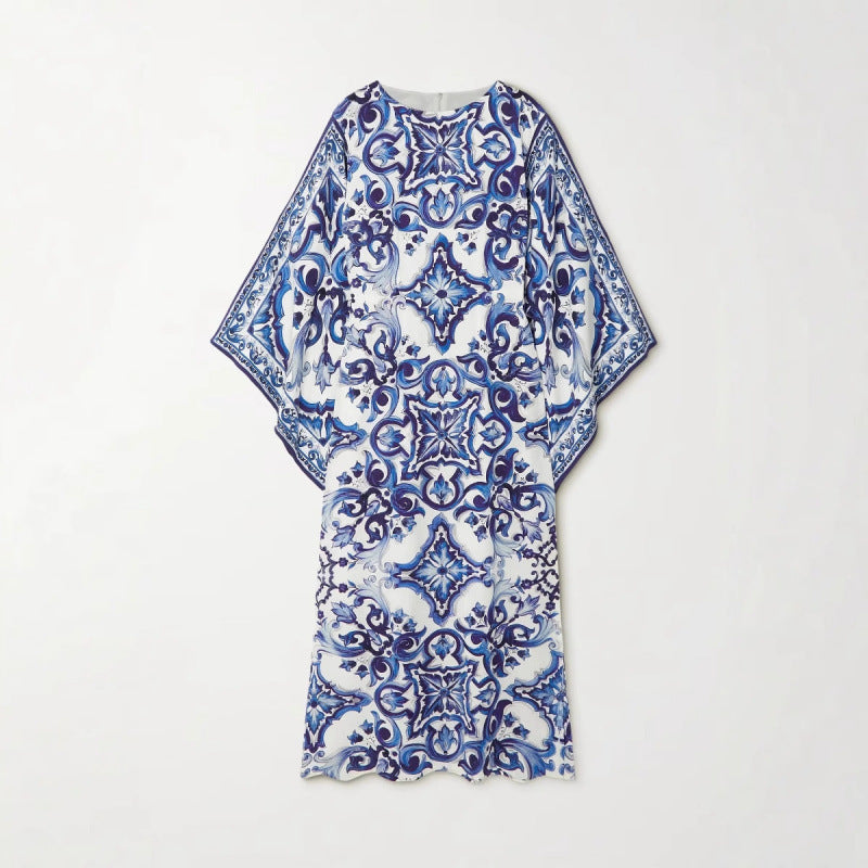 Geblümtes Off-Shoulder A-Linien Kleid – Bild 4 | LuxeStyle