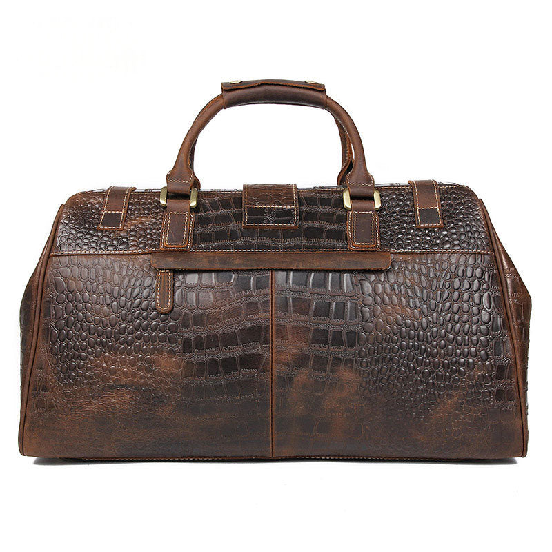 Echtleder Reisetasche, Grosses Fassungsvermögen – Bild 5 | LuxeStyle