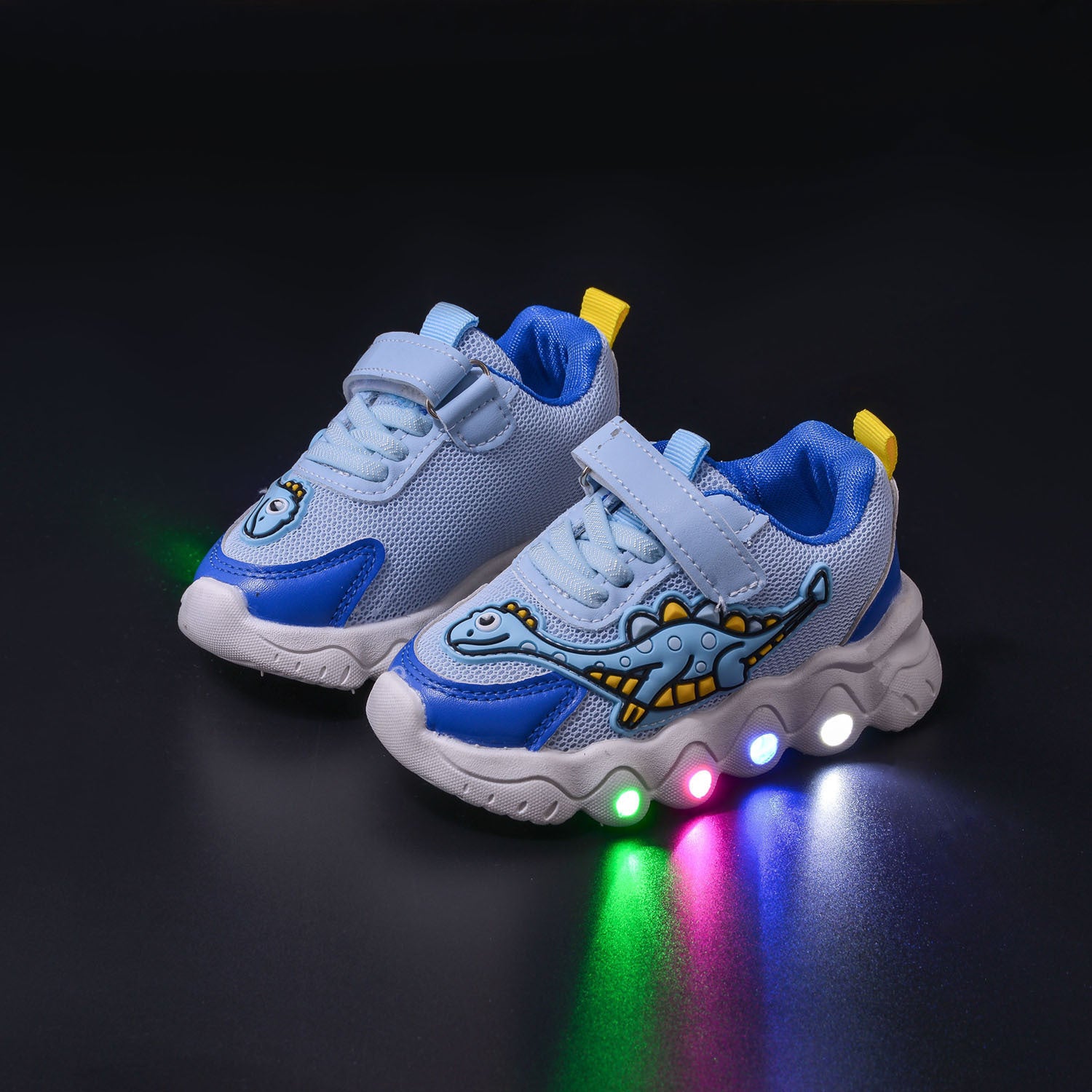 Dinosaurier LED Mesh-Sneaker für Kinder