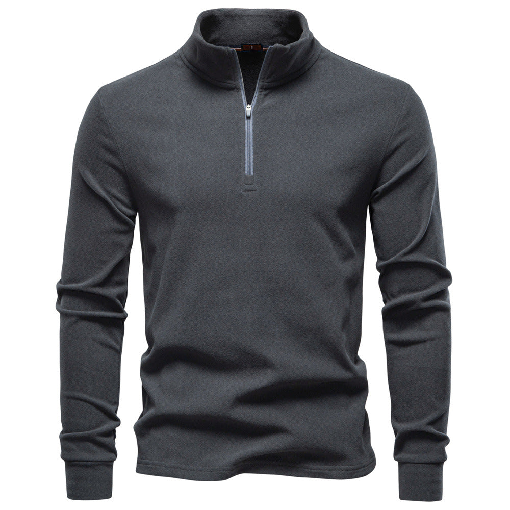 Thermosweater Herren, Halbzipfel, Stehkragen