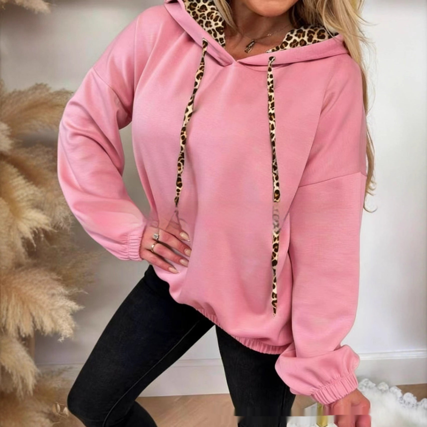 Leopard-Print Hoodie