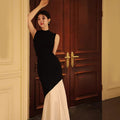 Elegantes schwarzes Strick-Maxikleid mit Fischschwanz – Bild 6 | LuxeStyle