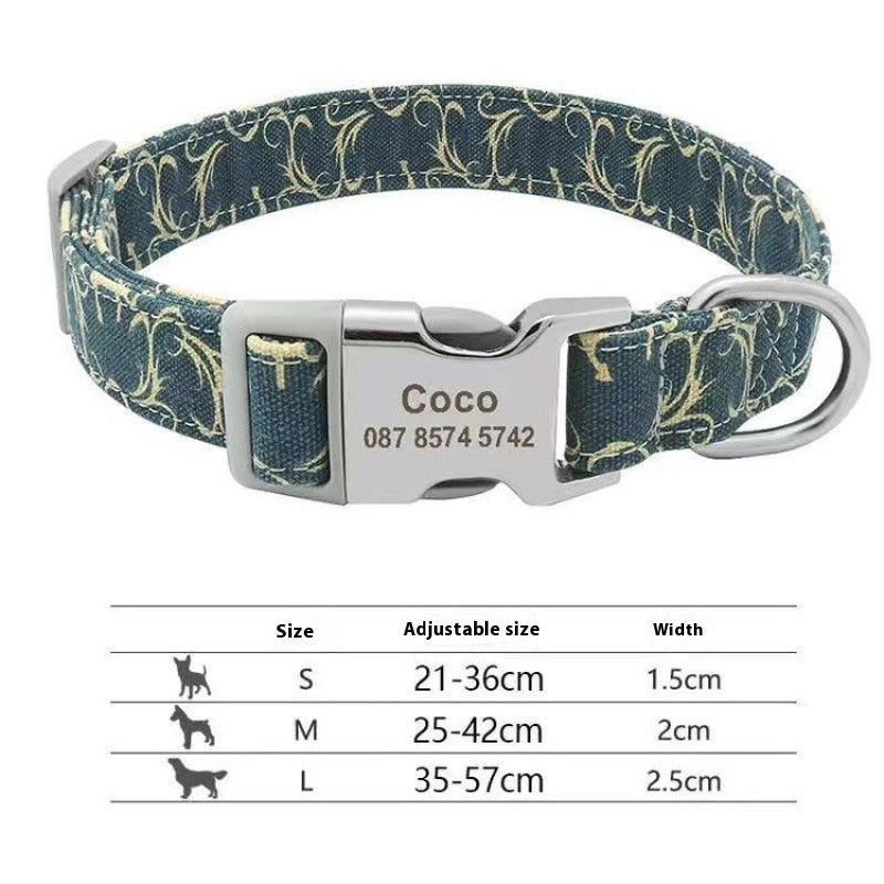 Halsband für Hunde, verstellbar, gestreift – Bild 1 | LuxeStyle