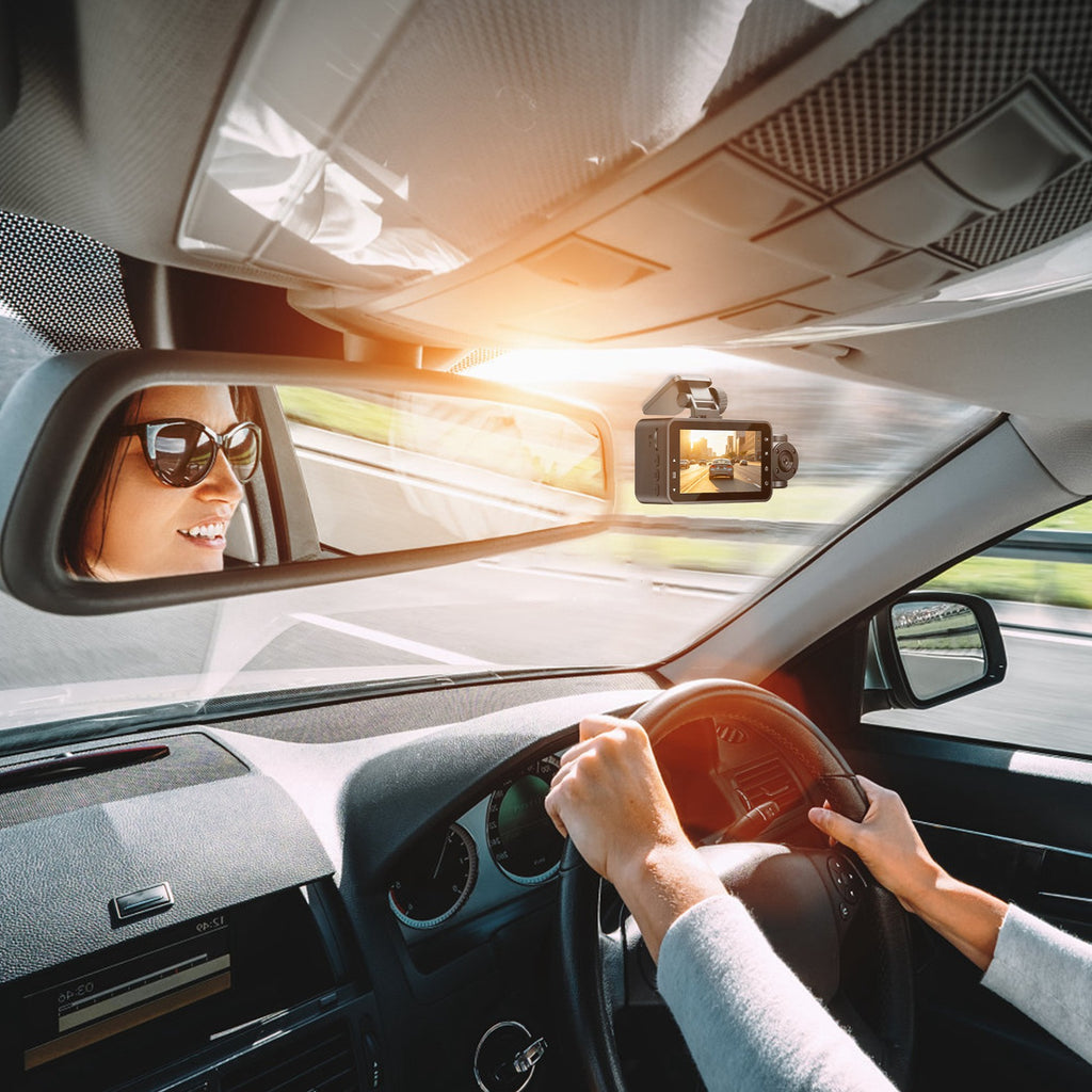 3-Kanal-Dashcam mit 1080p und Nachtsicht