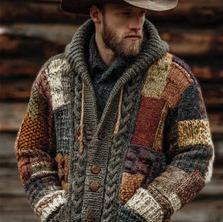 Abstrakte Cape-Jacke für Herren