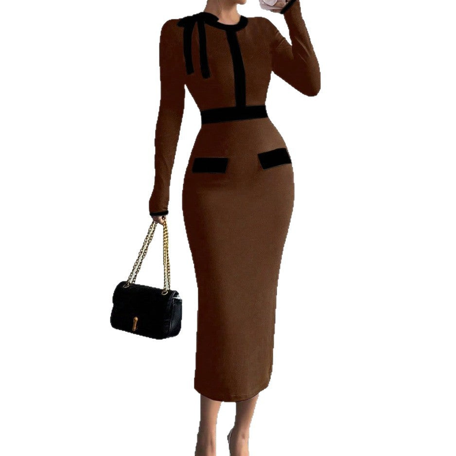 Patchwork Bodycon Kleid – Bild 3 | LuxeStyle