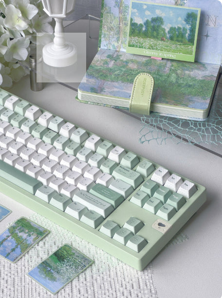 Magnetische PBT-Tastenkappen, hellgrün