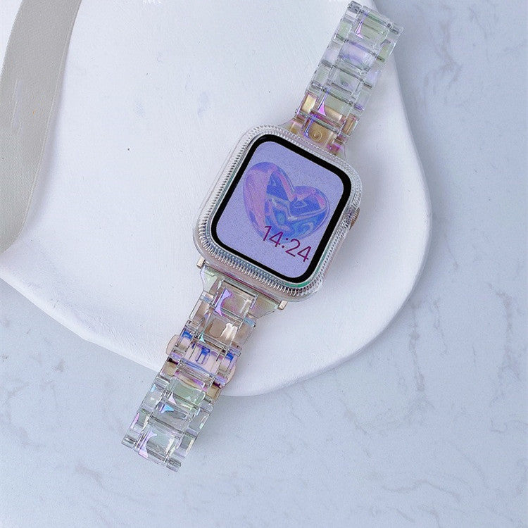 Smartwatch mit farbigem transparentem Armband – Bild 3 | LuxeStyle