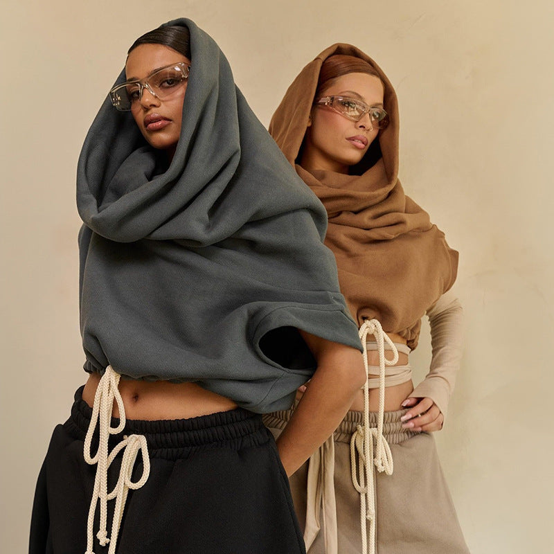Oversized Kapuzen-Sweatshirt für Damen