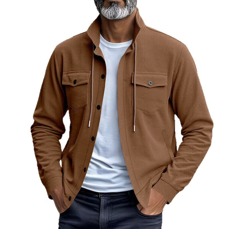 Herren Übergangsjacke mit Stehkragen und vielen Taschen