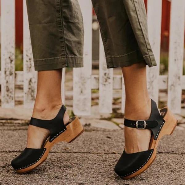 Damen-Sandalen mit geschlossener Spitze – Bild 7 | LuxeStyle