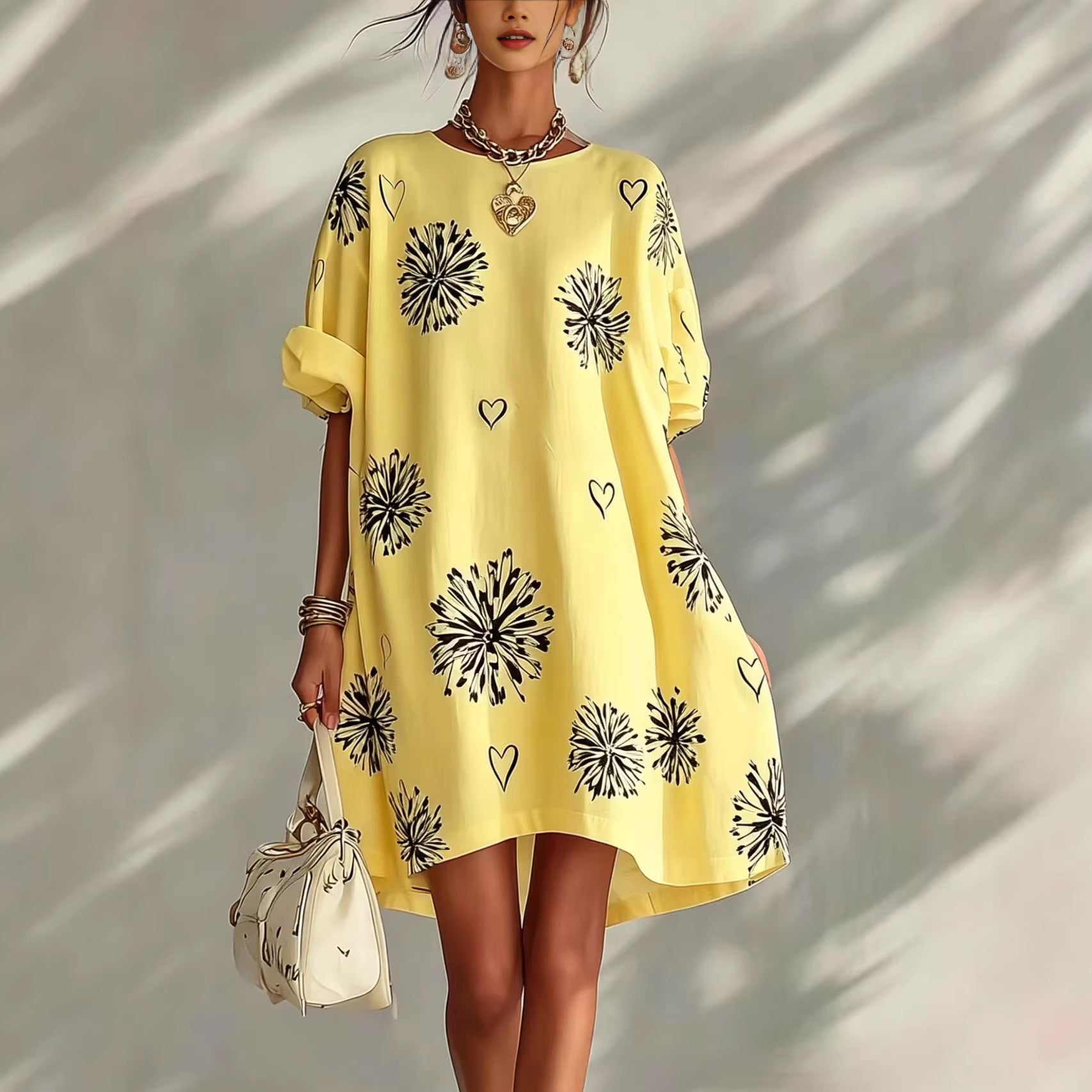 Blumenkleid mit Herzen