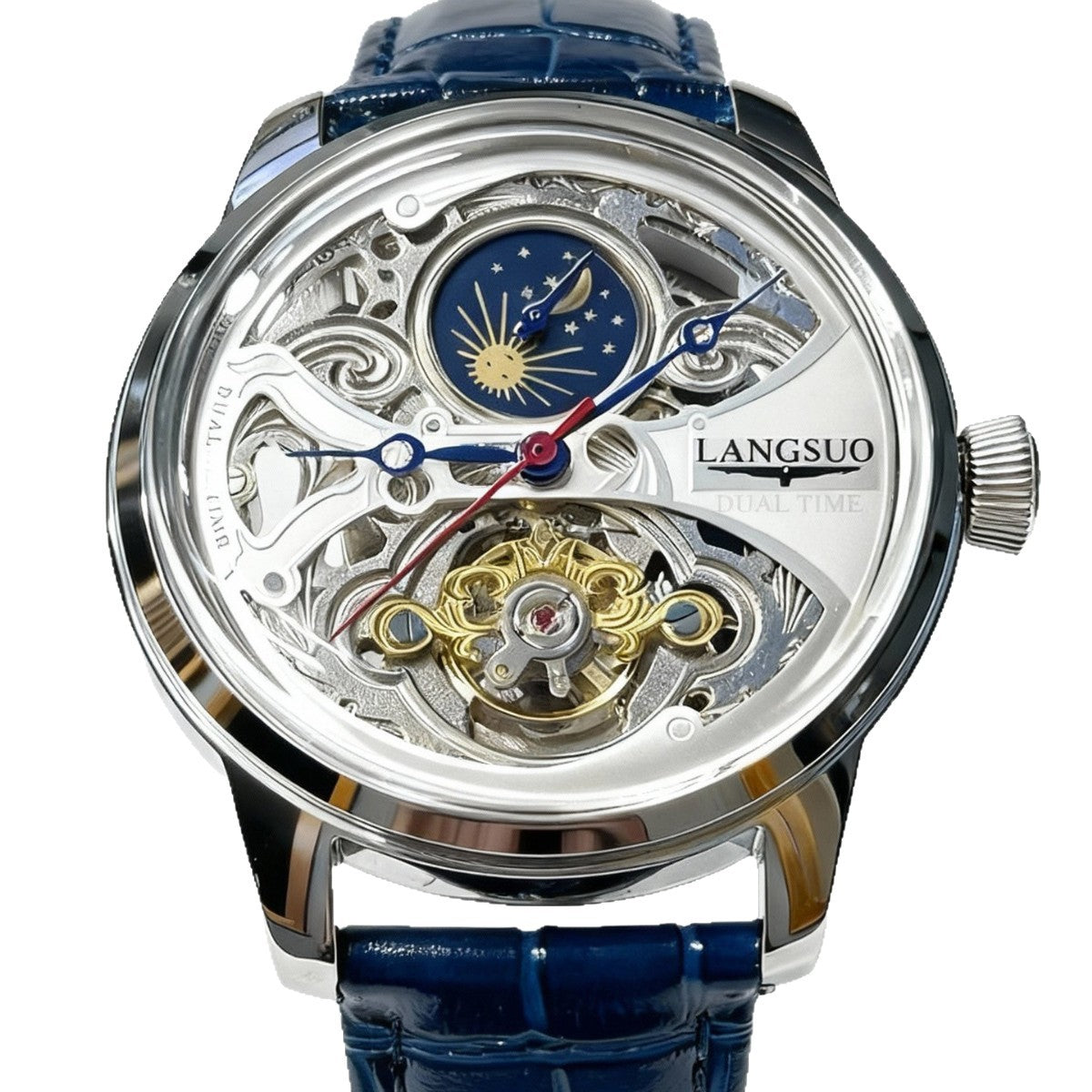 Mondphase Tourbillon Automatikuhr für Herren