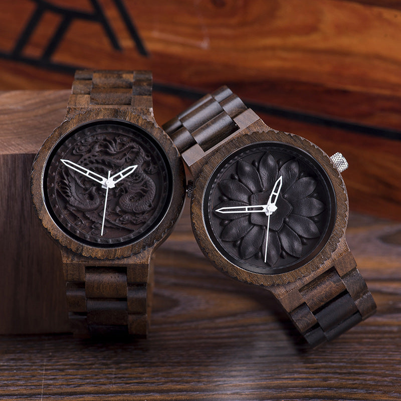 Holz-Armbanduhr, sportlich & personalisiert