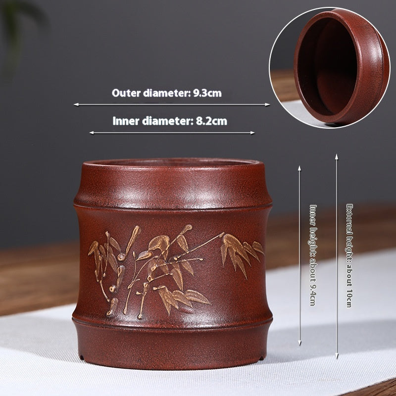 Keramik-Blumentopf aus Lila Ton – Bild 8 | LuxeStyle