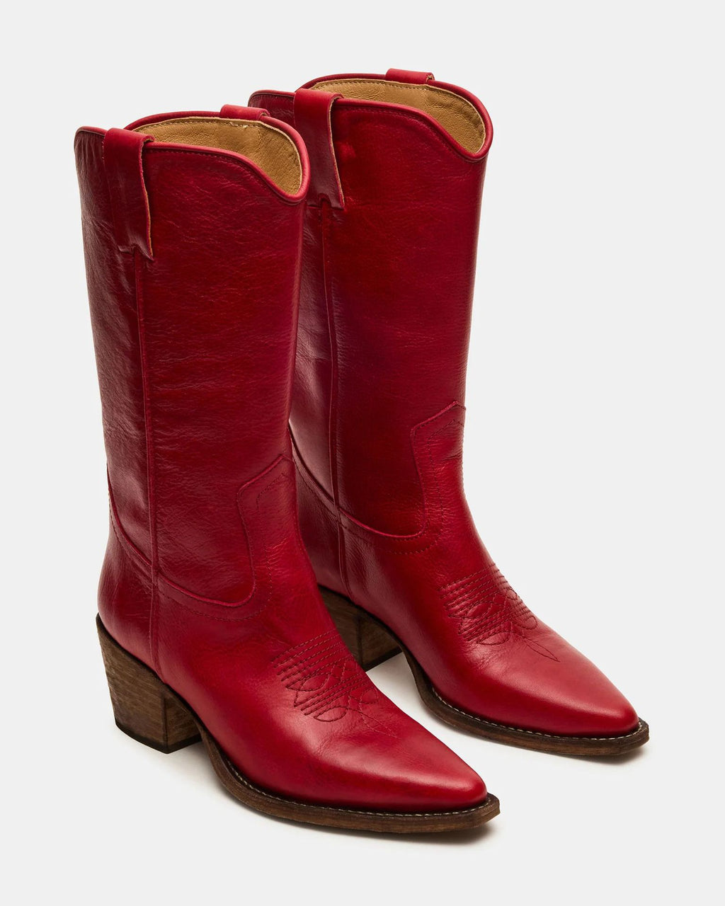 Verzierte Blockabsatz Damenstiefel Oberschenkelhoch Plus-Grössen