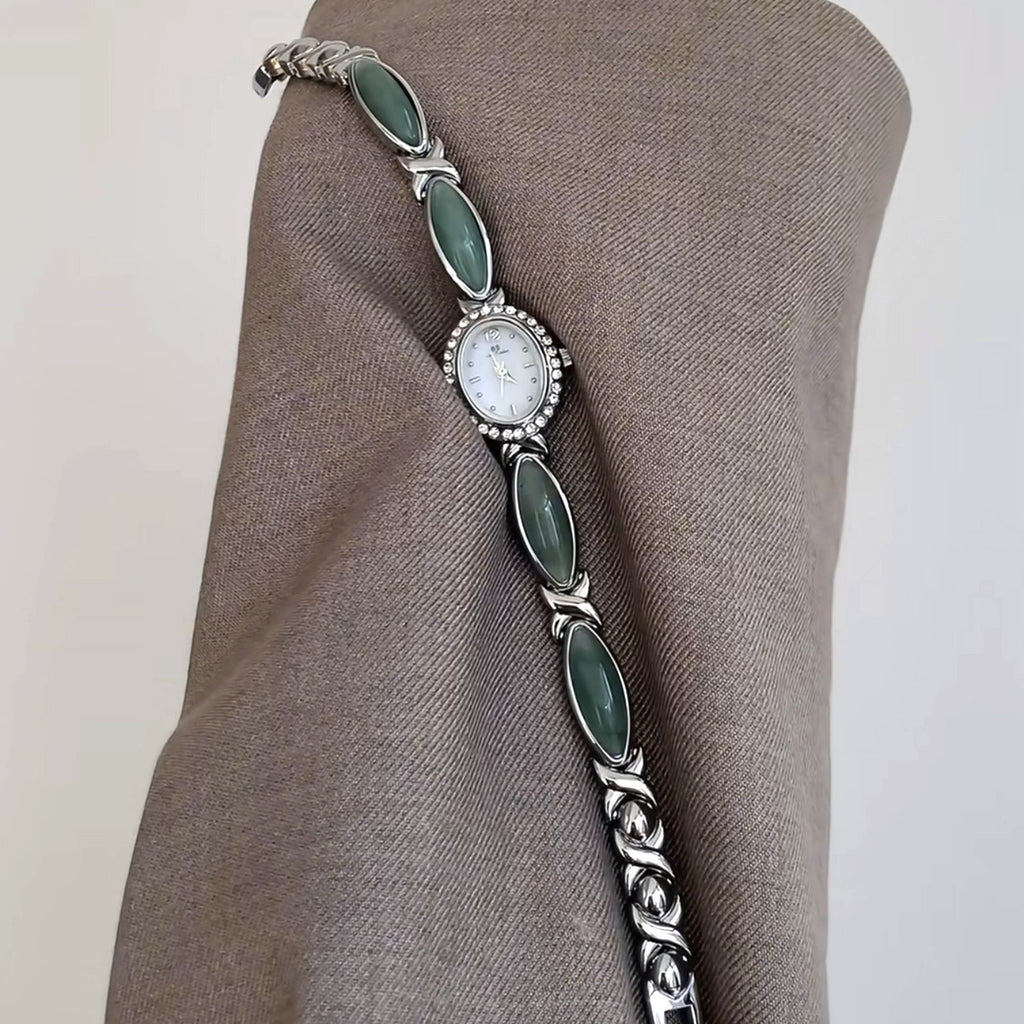 Armbanduhr mit Donglingstein und Hetian Jade – Bild 2 | LuxeStyle