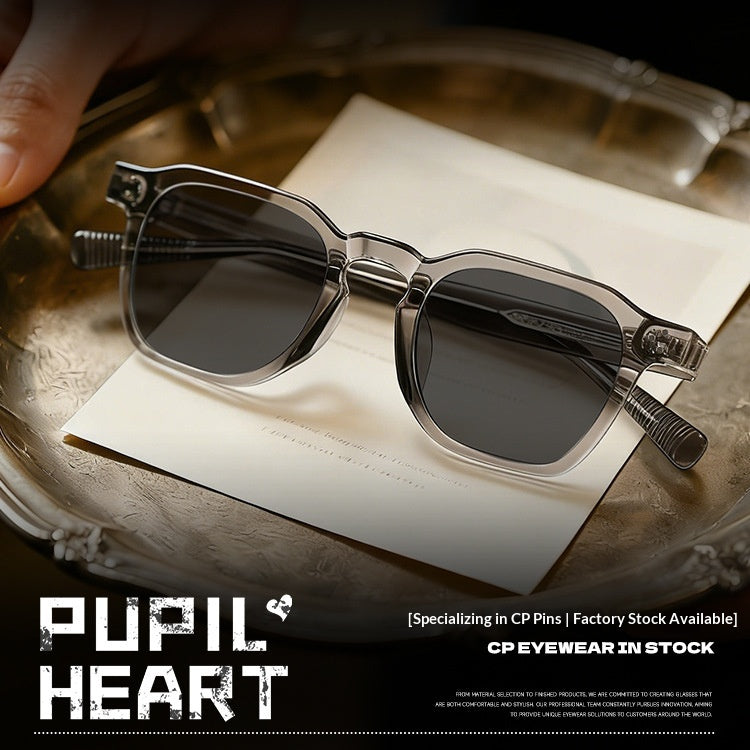 Retro-Sonnenbrille mit polygonalem Rahmen