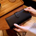 Weibliche Langportemonnaie aus Vollnarbenleder | LuxeStyle