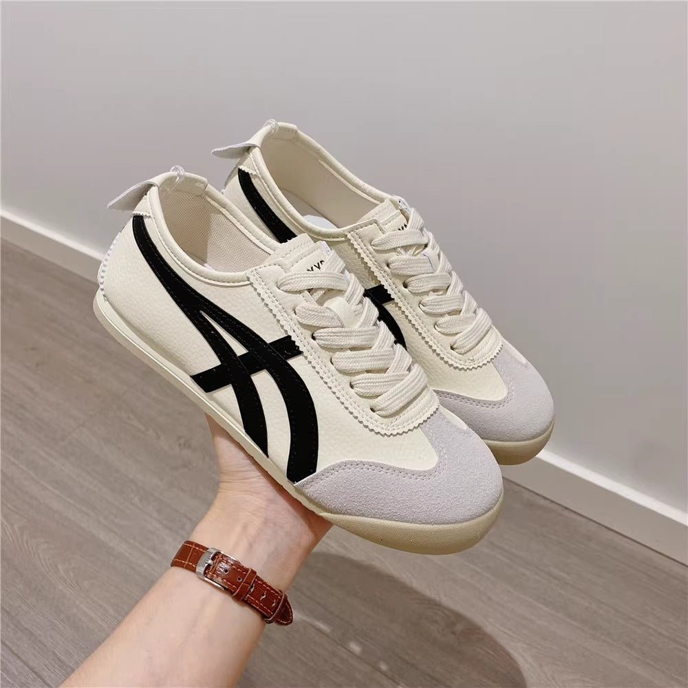 Frauenleder Cortez Schuhe mit atmungsaktivem Mesh
