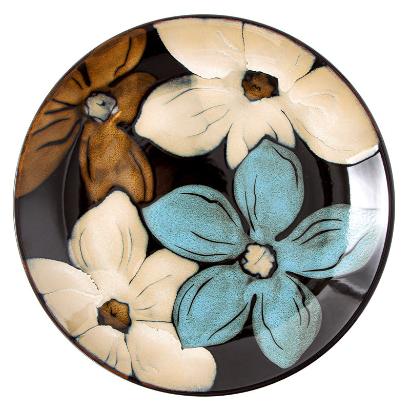 Handbemalter Keramikteller mit Blumenmuster – Bild 10 | LuxeStyle
