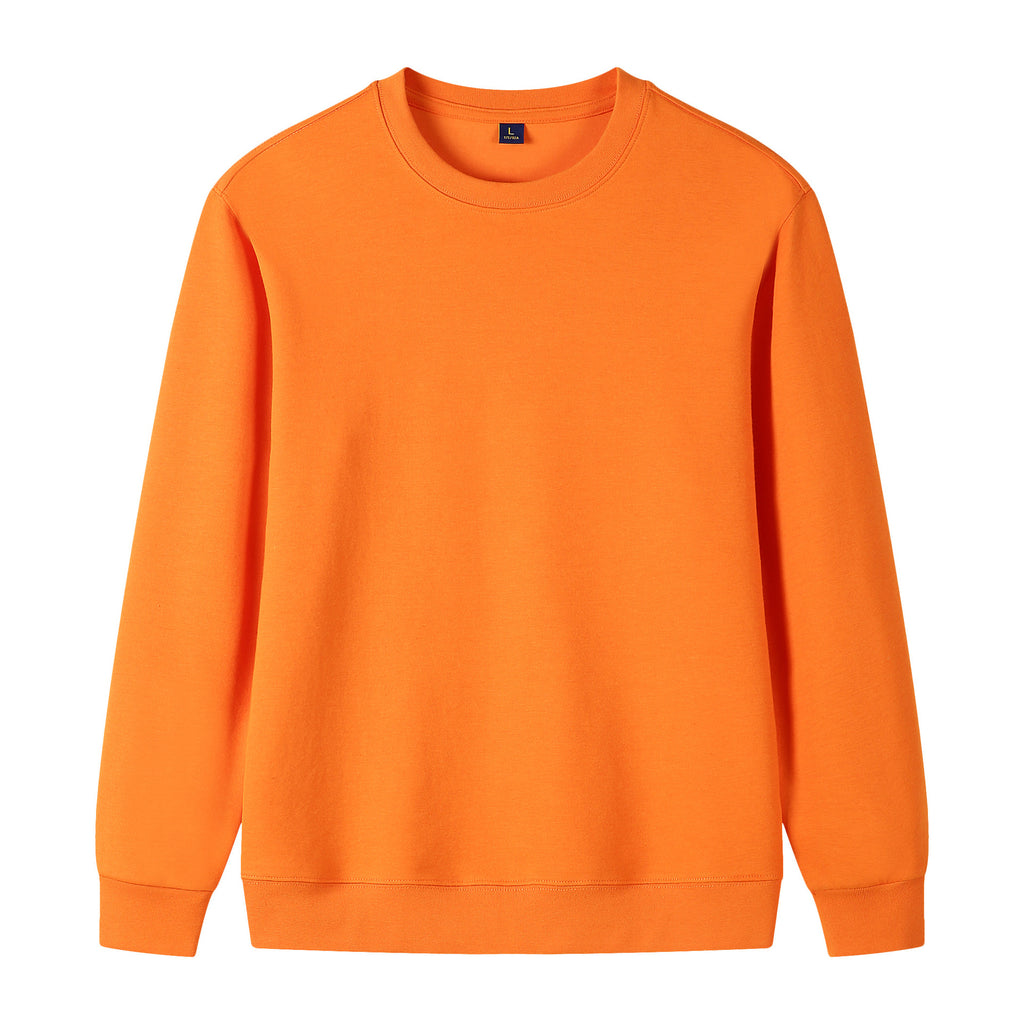 Baumwoll-Sweatshirt mit Rundhals und langen Ärmeln