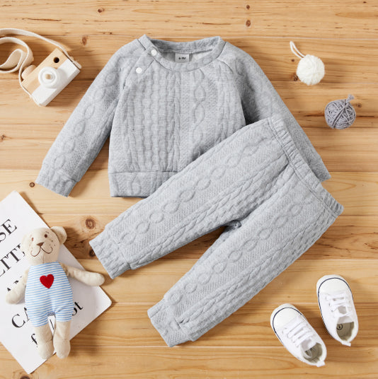 Baby-Set: Pullover und Hose aus Baumwolle – Bild 2 | LuxeStyle