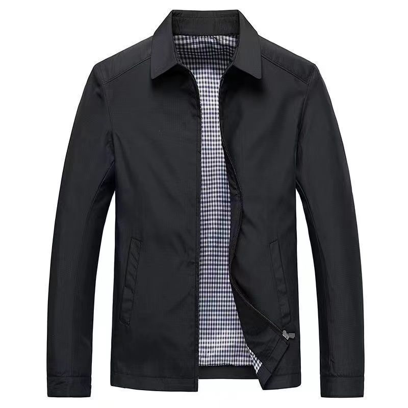 Herren Business-Freizeitjacke mit Stehkragen
