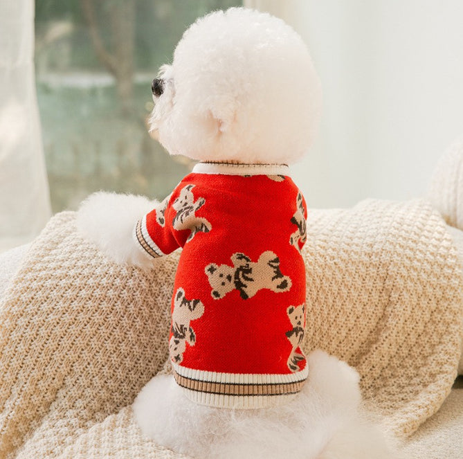 Hundekuscheldecke mit V-Ausschnitt, Streifen – Bild 6 | LuxeStyle