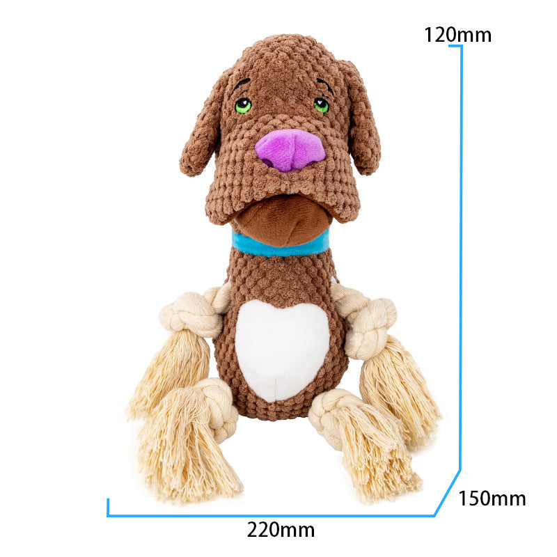 Hunde-Plüschtier mit Beissring