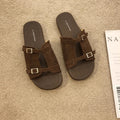 Retro-Sandalen mit flachem Absatz – Bild 1 | LuxeStyle