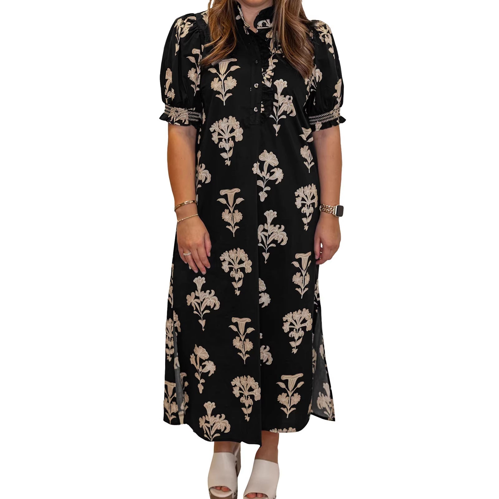Maxikleid mit Blumenmuster