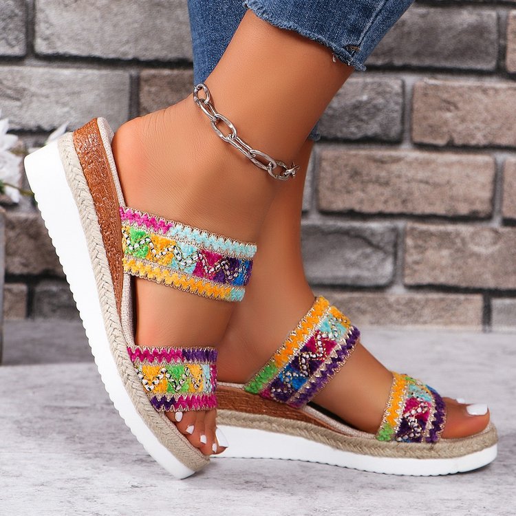 Keilabsätze Sandalen