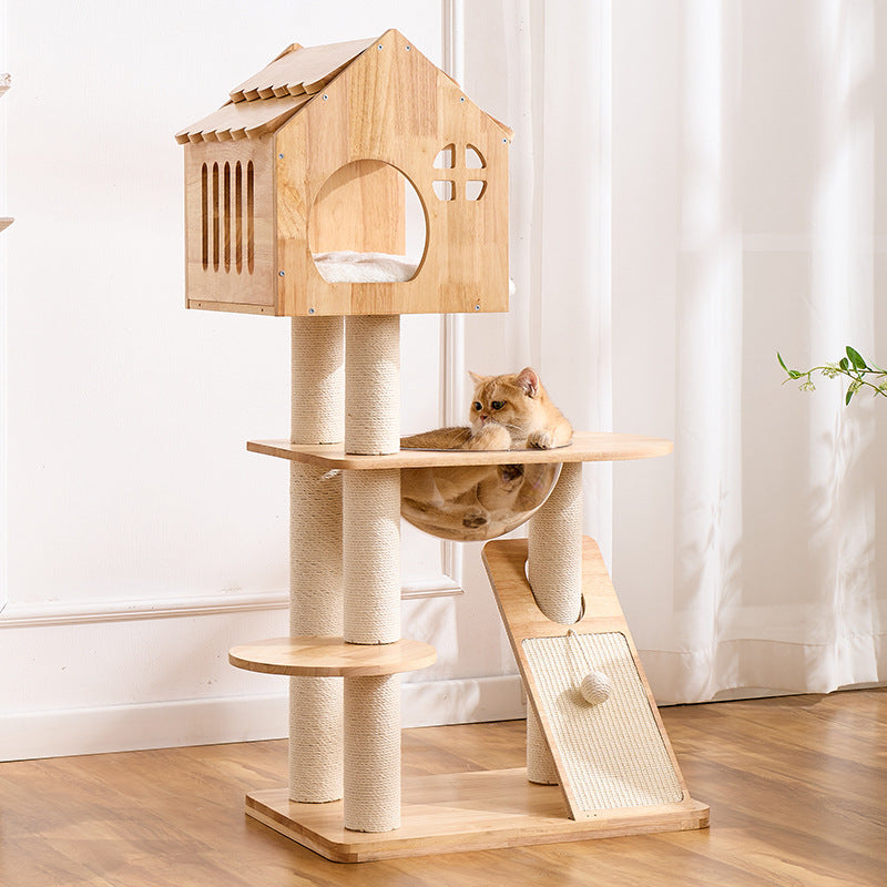 Holz-Katzenbaum «Weltraumkapsel»