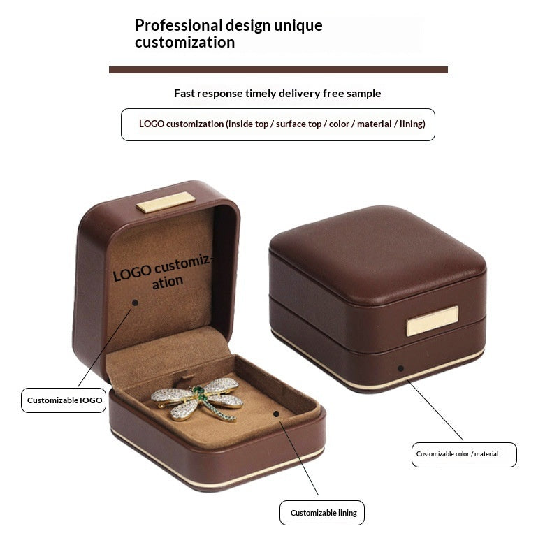 Schmuckbox aus PU-Leder mit abgerundeten Ecken – Bild 3 | LuxeStyle