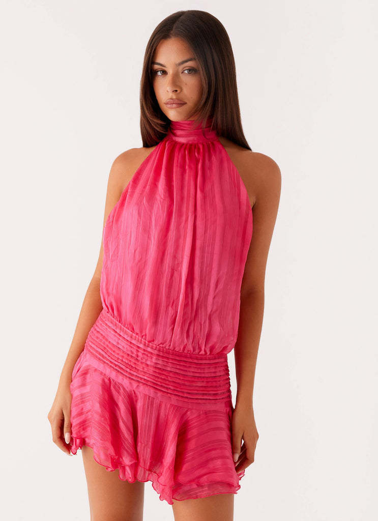 Halterkleid mit Rückenausschnitt und Schleife – Bild 4 | LuxeStyle
