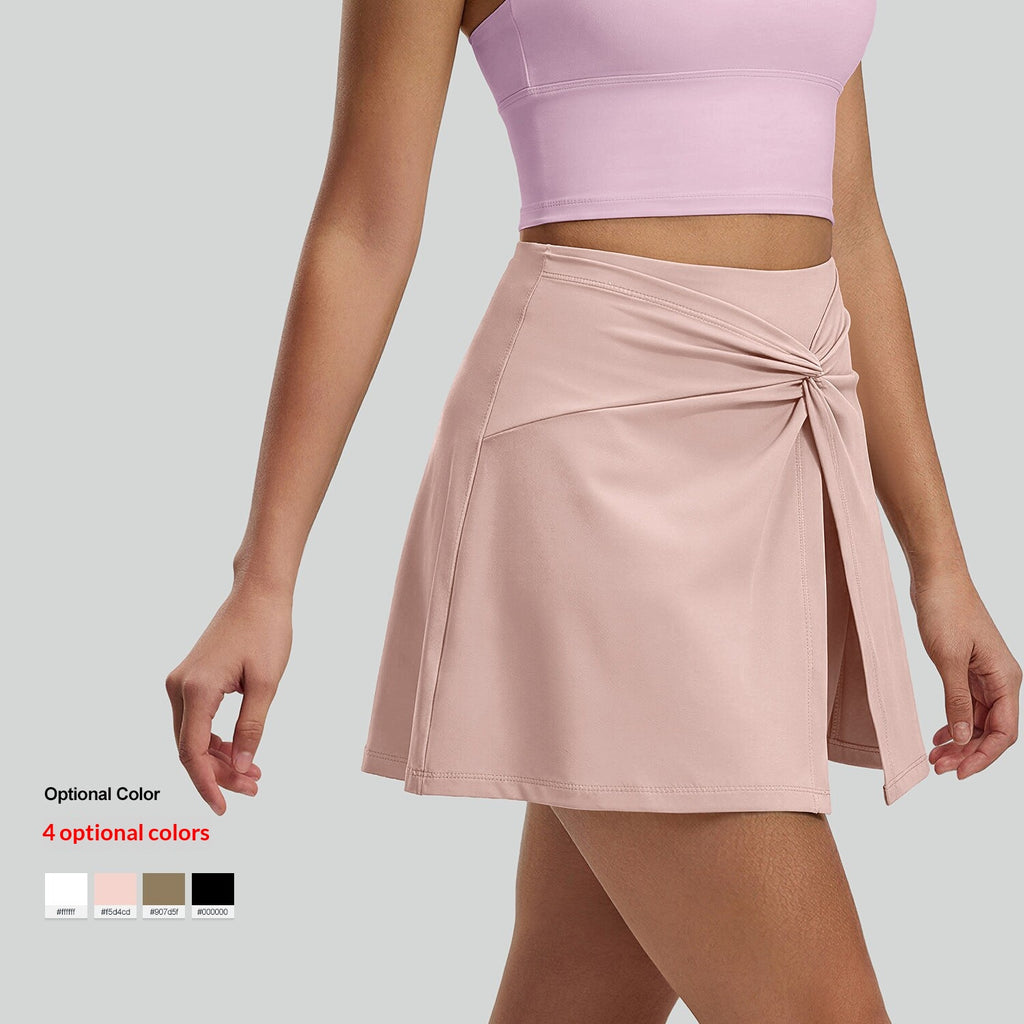 High-Waist Tennis-Minirock mit Falten