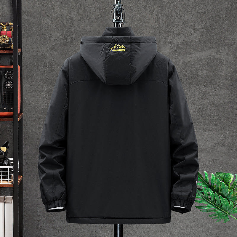 Herren Kapuzen-Windbreaker wasserdicht – Bild 6 | LuxeStyle