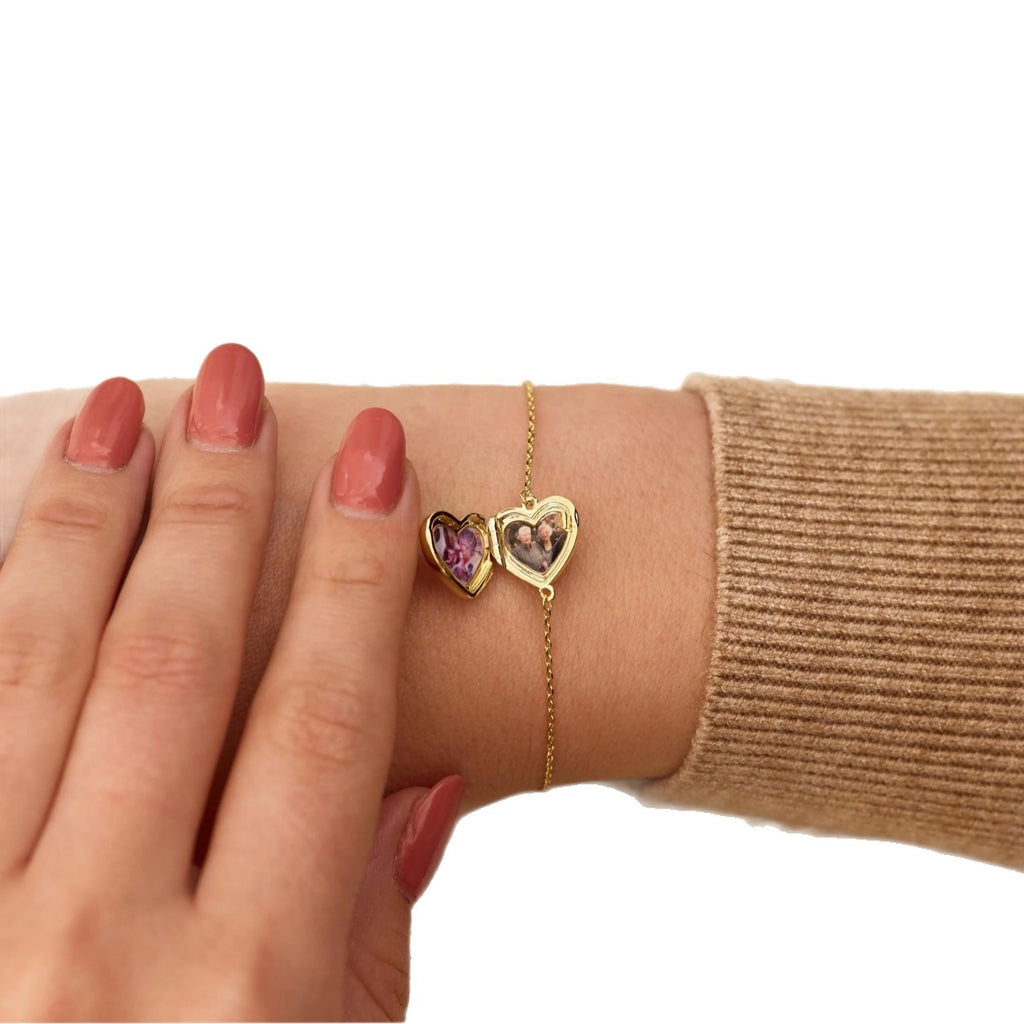 Herzfoto-Armband mit Geburtsstein – Bild 3 | LuxeStyle