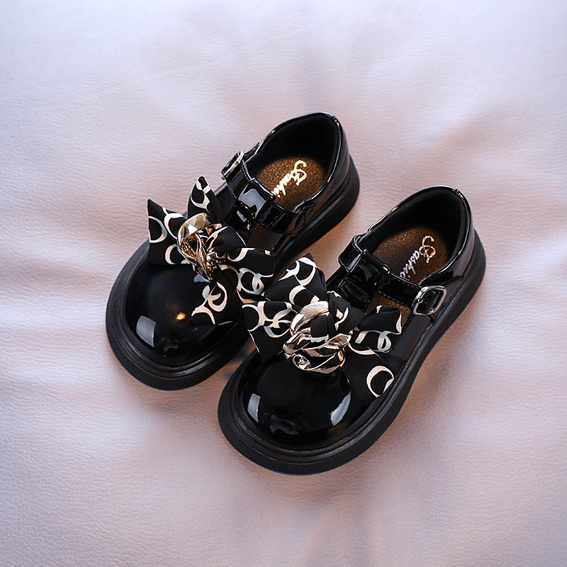 Mädchen Lederschuhe mit Schleife – Bild 4 | LuxeStyle
