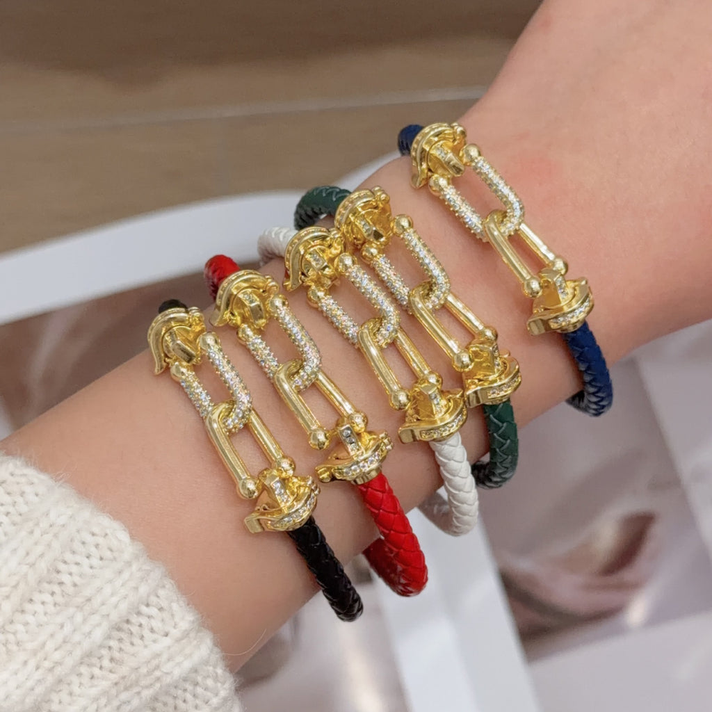 Lederarmband mit Verschluss, Unisex – Bild 11 | LuxeStyle